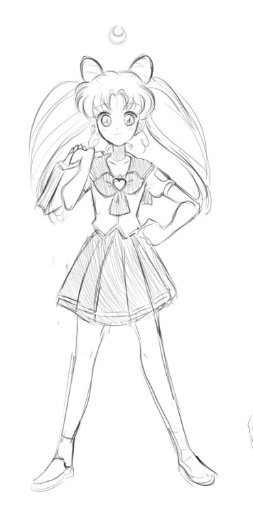 thesanityclause: Bored doodling, the Sailor Moon sequel we’ve all been waiting for. Chibiusa i