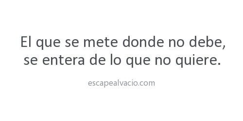 Escape al vací­o