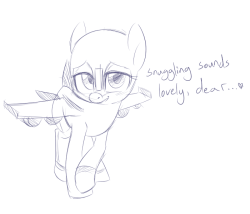 thesassyjessy:  Airliner wants the snuggs. Also a Spitfire pone showing the real Spitfire how flying is really done.  Jessy also draws plane ponies?!?!? Oh god Jessy, a hero of the people &lt;3 Or at least&hellip; of this people (me) Look how cute they