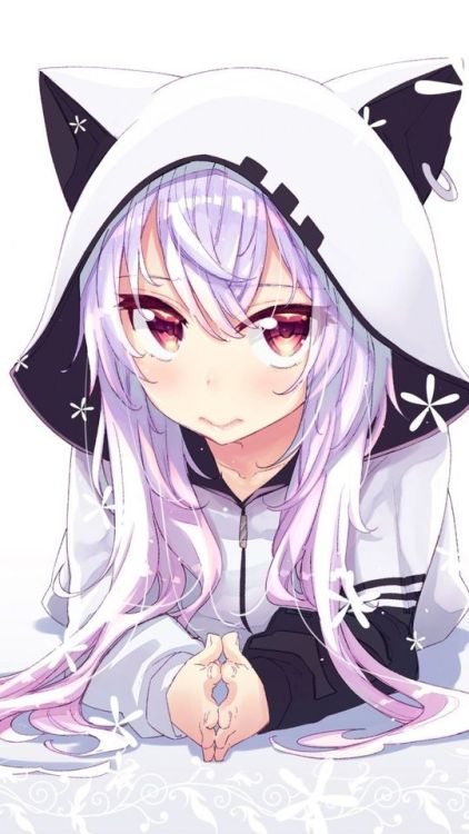 Azuma lim, anime girl, white hoodie, 720x1280 wallpaper @wallpapersmug : https://ift.tt/2FI4itB - ht