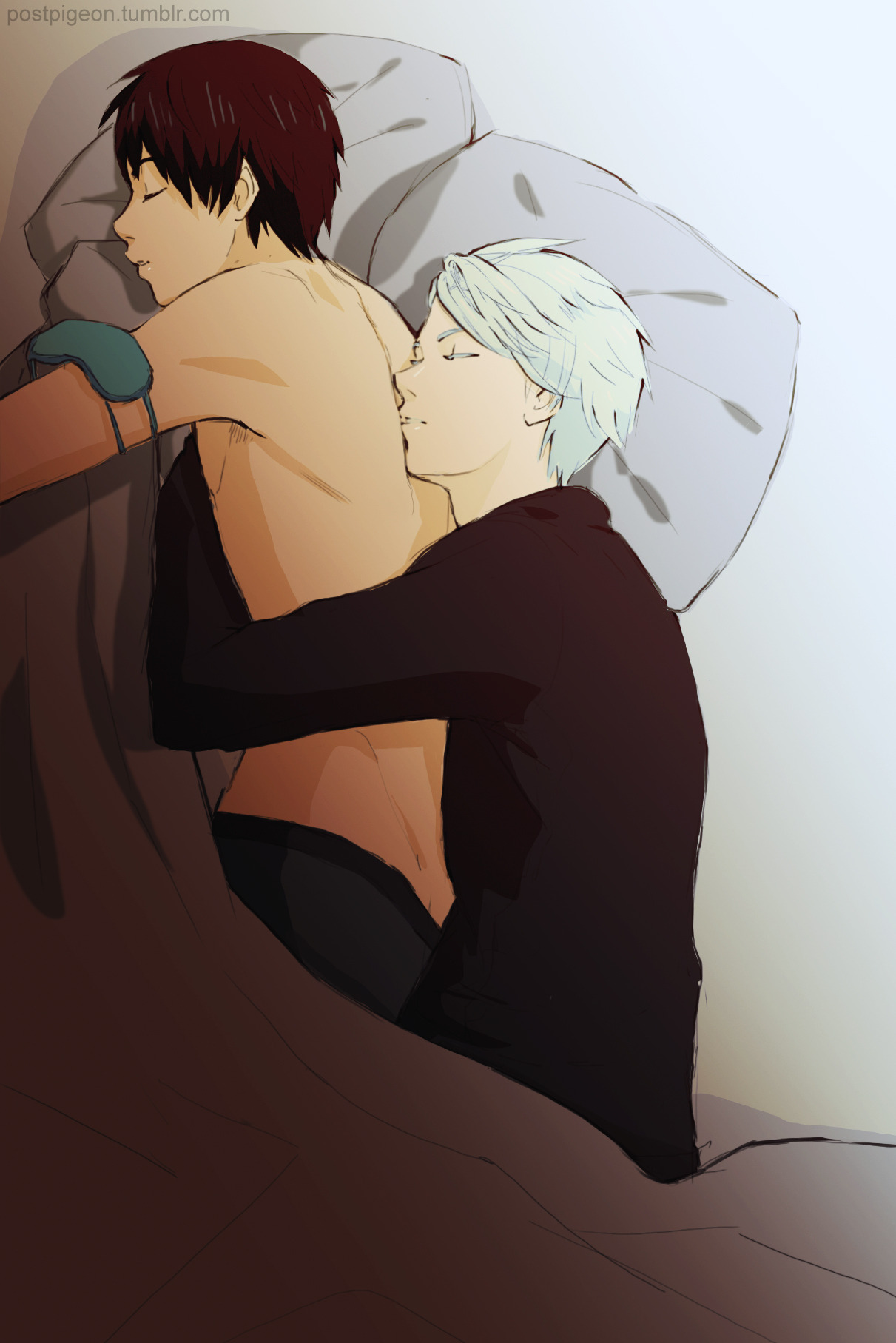 postpigeon:Okay! We all remember how Yuuri and Victor slept together  in episode