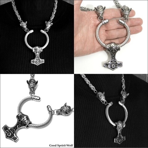 hammer-ov-thor:  Good Spirit Wolf jewellery  This is fantastic