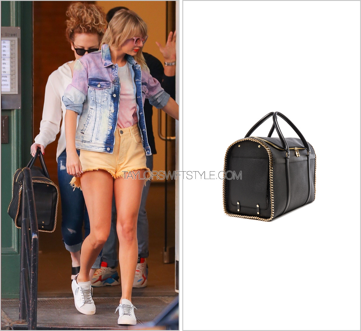 Taylor Swift Style (@tayswiftstyledotcom) • Instagram photos and videos   Taylor swift style, Stella mccartney backpack, Stella mccartney falabella