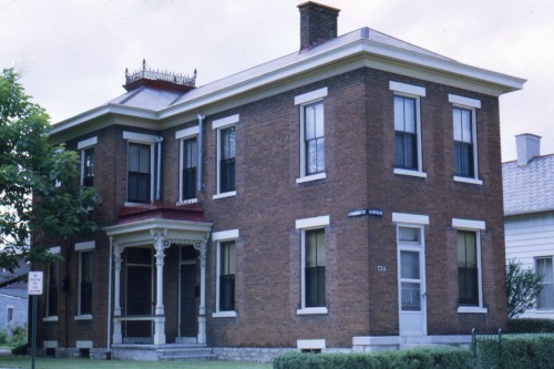 Houses in German Village, Columbus, Ohio, 1969.