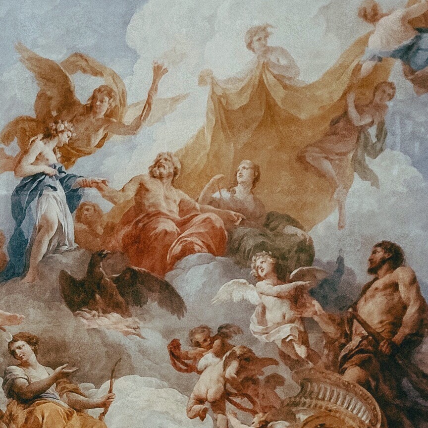 plavalaguna:      The Apotheosis of Hercules, ceiling painting by François Lemoyne.  Palace of Versailles  (ph. Adrianna Geo). 
