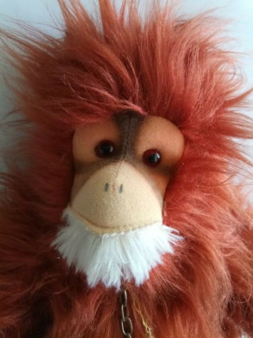 Vintage German Hermann Orangutan Monkey Plush Stuffed Toy 16 ebay goodvintagegr