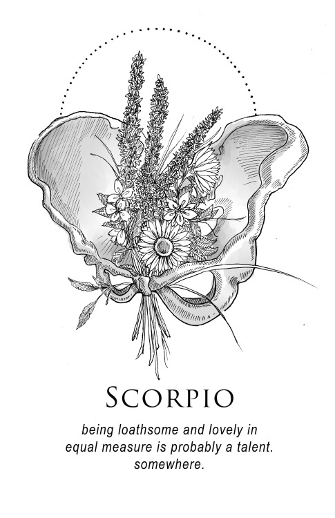 dancing-thru-clouds: musterni-illustrates: - The Shitty Horoscopes anthology is now funding on Kick