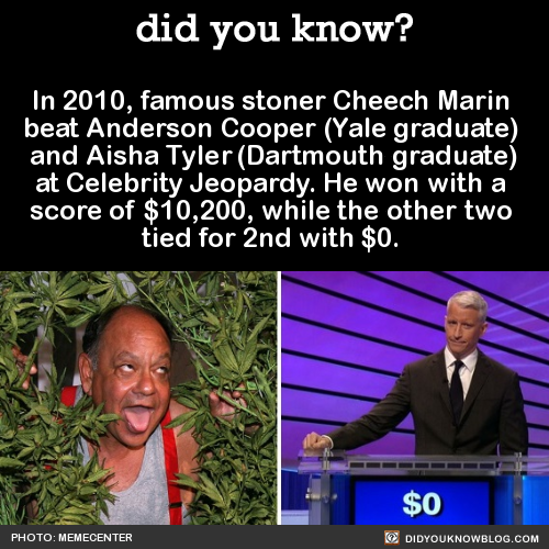 Porn photo did-you-kno: In 2010, famous stoner Cheech