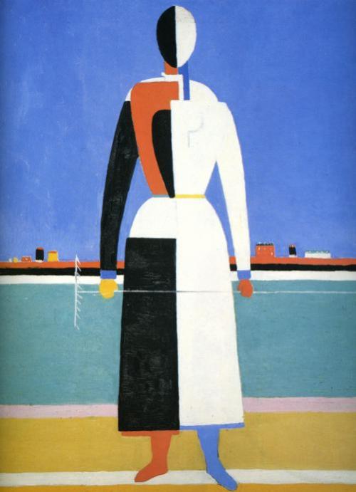 Woman with Rake, 1932, Kazimir MalevichMedium: oil,canvas