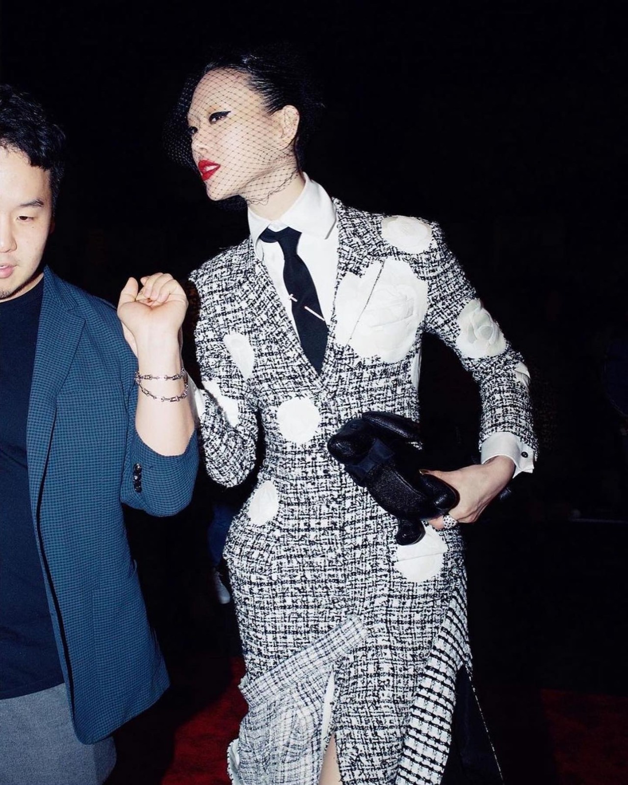 Sora Choi (Korea's NTM 3) at the 2023 MET Gala, wearing Thom