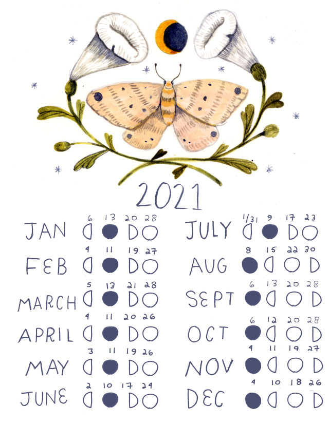 New Lunar Calendar available in my shop!