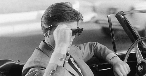 theroning:  Alain Delon in Mélodie en sous-sol (dir. by Henri Verneuil, 1963). 