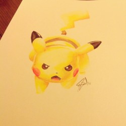 wolfiboi:  It’s Pikachu! #pokemon #pikachu #electric #art #pencilcrayons #illustration #wolfiboi