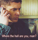  In which Dean Winchester is actually a clingy boyfriend.  I find it funny they’re clingy in different ways. Cas just shows up unannounced and Dean always calls.