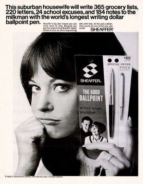 Sheaffer Pen, 1968