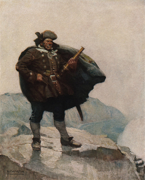 N.C. Wyeth’s illustrations for Robert Louis Stevenson’s Treasure Island.