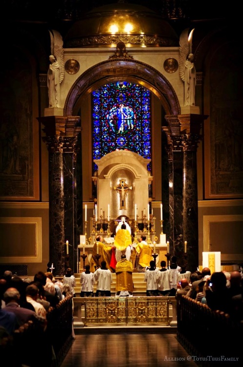 Yesss.  First Mass on Trinity Sunday at Saints Peter and Paul Cathedral in Philadelphia. Source: htt