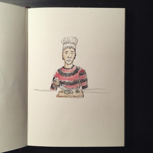 #302 For #chop I Present A Realistic Depiction Of Me Chopping Onions #inktober #24 #inktober2018 #black