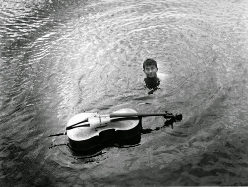 the-night-picture-collector:Robert Doisneau, Photos of French Cellist Maurice Baquet with his Cello,