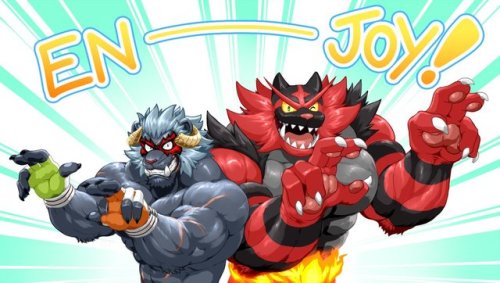 These artists are drawing my fantasies. Incineroar and Krampus, together. What a time to be alive~ N