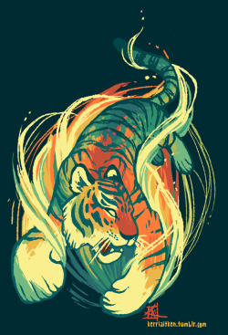 eatsleepdraw:  Astral Tiger.  TUMBLR