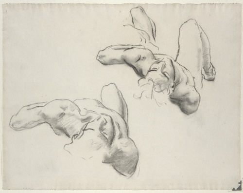 Detail for Male Figure (Charcoal Study, No. 4.23)John Singer Sargent (American; 1856–1925)ca. 1920Bl