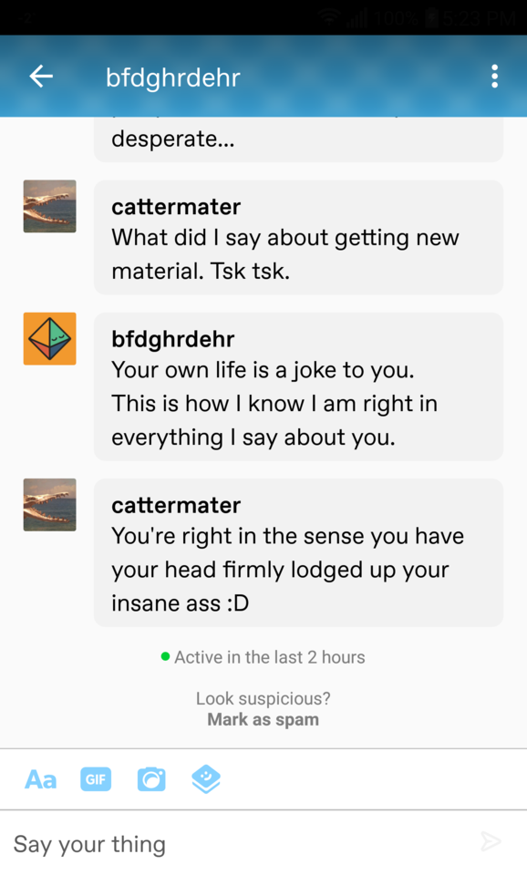 I'm Just Sticking This Here As A Record Of An Encounter With A Terrible Person.