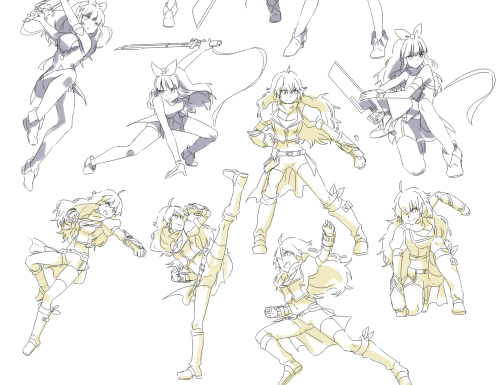 harmoniaz:  RWBY   BATTLE POSES UNF