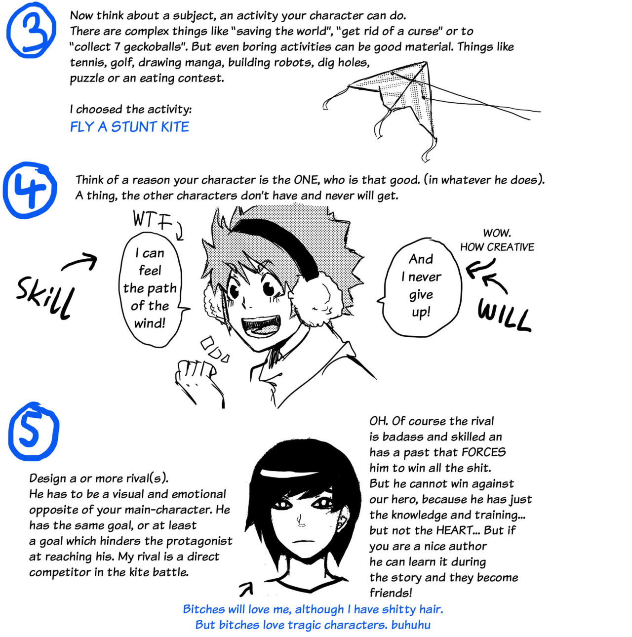 yaatelier:A funny(?) guide I did this year ===&gt; to your own stupid shounen