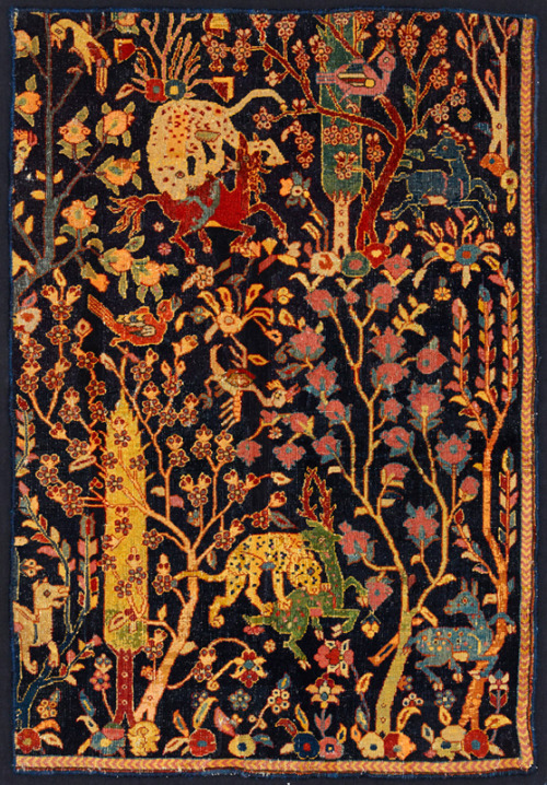 mementomoriiv: Rug fragment, Iran, 17th century. Collection of Marshall and Marilyn R. Wolf, Toronto