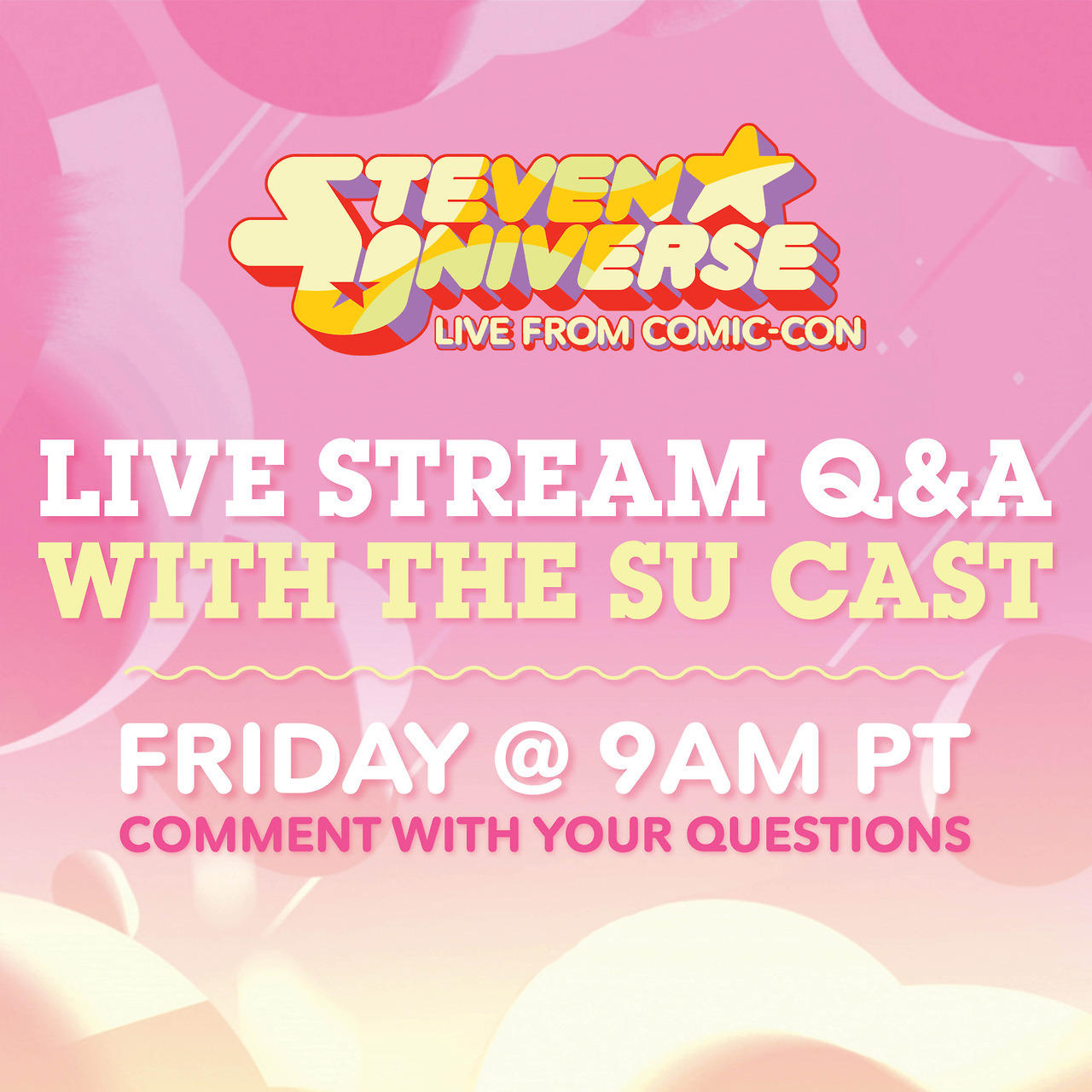 cartoonnetwork:Stay tuned tomorrow at 9am PT for a special livestream with the cast