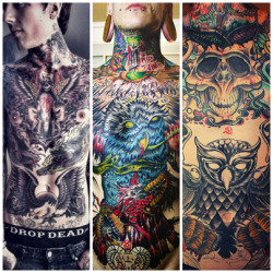 bad-luck:  Oliver, Rikcy & Mitch tattoos.