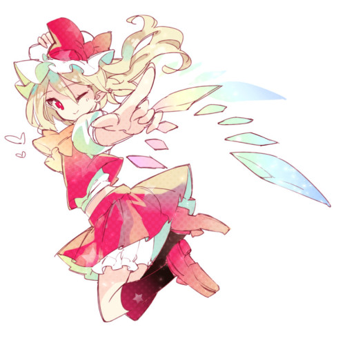 flandre scarlet (touhou) drawn by teco uk - Danbooru