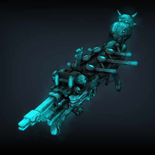 Prisma, same as Mara but blue, no metallics, and a little patterning