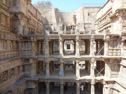 Stepwells are wells or ponds in which the water is reached by descending a set of steps. They may be