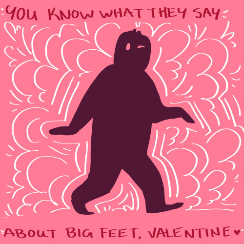 sporkart:Cryptid Valentine cards :3bonus because i couldn’t get it out of my head: Keep reading