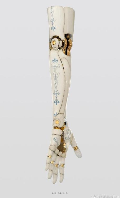 beedr1ll - [Start ID - A photo of a prosthetic arm. It is made from...