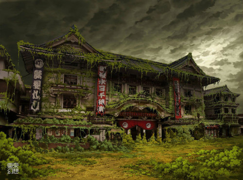 post-apocalyptic art of Tokyo Genso