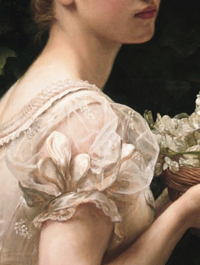soyouthinkyoucansee:  Pea Blossoms (detail) - Sir Edward John Poynter 