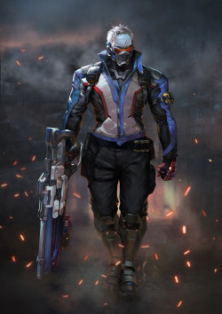 pixalry:  Overwatch: Soldier 76 - Created