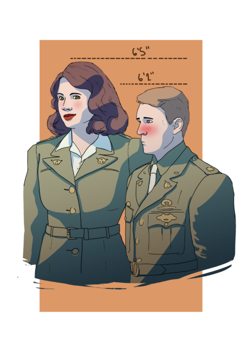 badasseryandriversong: Anyway, post-serum Peggy is taller than post-serum Steve and I will die on th
