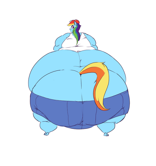 threeareess: Keeping that maymay alive of @dufelbagofdraws‘s Dashie. Now in full color.  