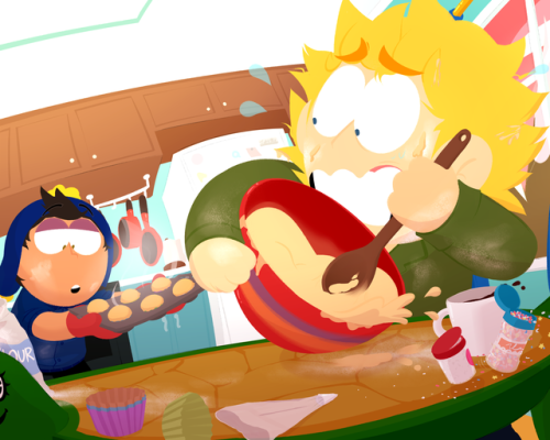 doodlestab:making cupcakes is hard work.