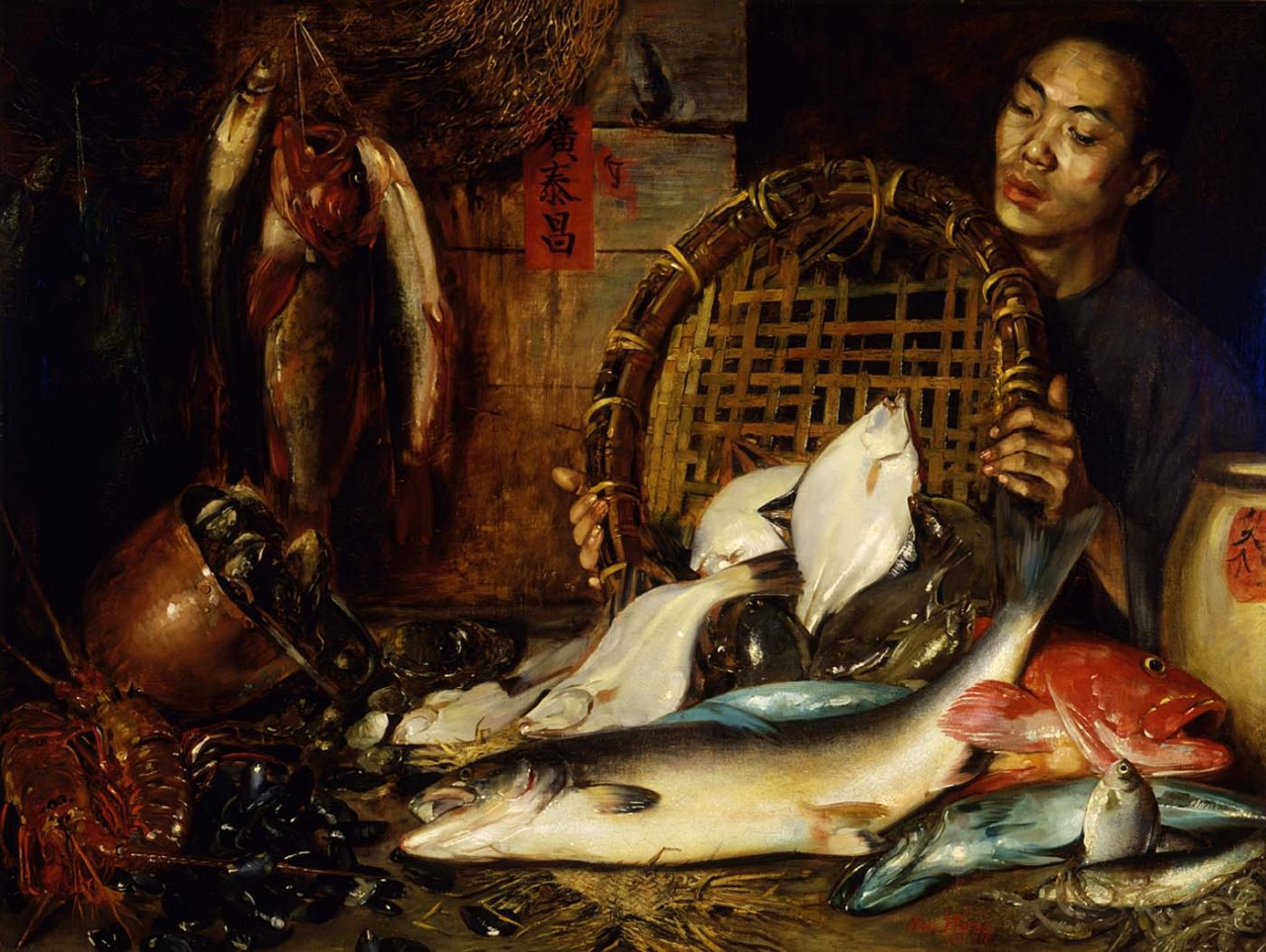 arsvitaest:  The Chinese Fishmonger Author: Theodore Wores (American, 1859-1939)Date: