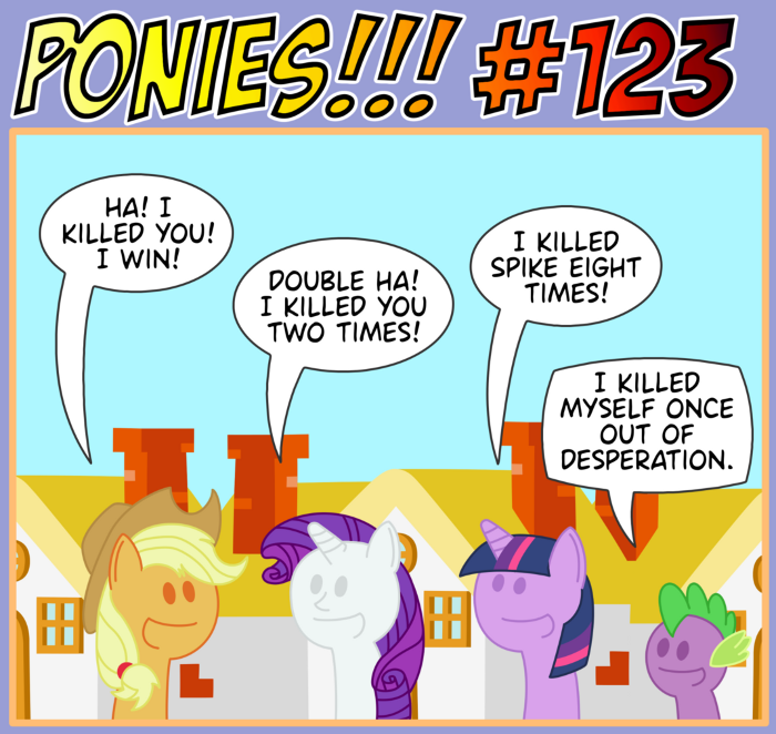 poniesbangbangbang:  PONIES!!! #123 ou even made a tiny headstone made of actual