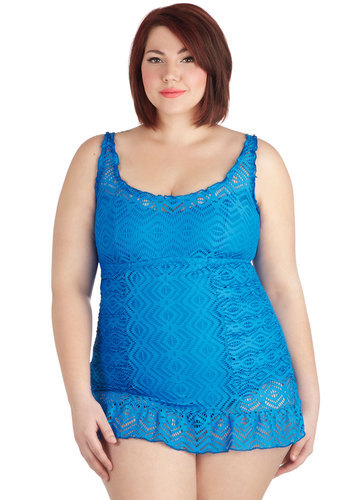 Azure as the Sun Plus Size One Piece Swimsuit