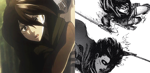 becauseoppositesattract:   Levi & Mikasa | Anime vs Manga| ♠ 