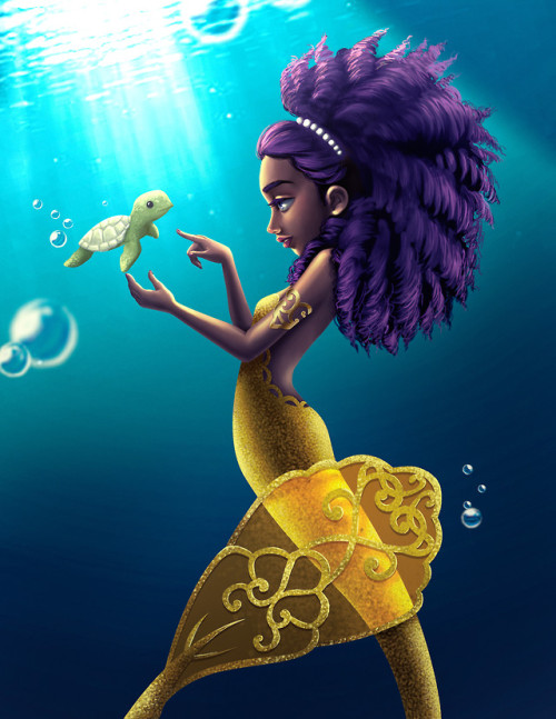 scatteringsoforpheus: Mermaid by  Tania Magni