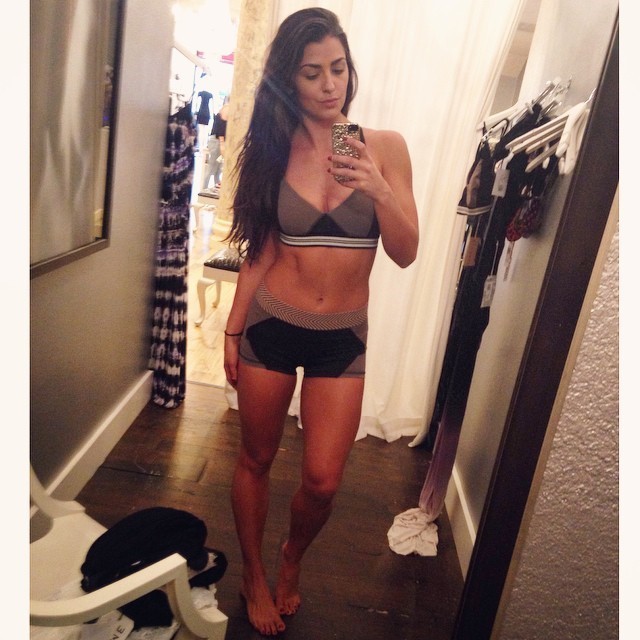 onlyfitbodies:  Trying on new sports bra and shortsOnly Fit Bodies