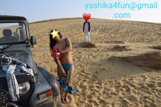 aishaslutty:  Masti in Thar Safari….Even Thar Driver All Enjoyed Her Nudeness and Bold Attaire